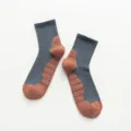 Men's professional athletic crew socks, thickened towel bottom, breathable running sports socks. - One Size / Gray