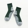 Professional athletic crew socks with thickened towel bottom for running basketball sports. - One Size / Green