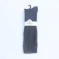 Dark grey women's over-the-knee knitted thick wool socks, retro winter long high tube hosiery. - One Size / Dark Gray