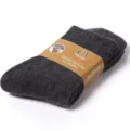 Dicke dunkle graue Herren Wollsocken thermische warme Mittelsocken, weiche Wintersocken Stile. - Einheitsgröße / Dunkelgrau