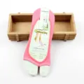 Roze bamboe vezel tenenloze antislip onzichtbare sokken met siliconen grip voor dames - Eén maat / Rozerood