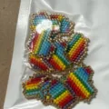 Miyuki seed bead rainbow heart charms DIY handmade jewelry accessories necklace bracelet parts - Rainbow Gradient Heart(MYU034-3)