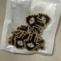 Perline di rocaille Miyuki fatte a mano ciondoli mano di Hamsa occhio DIY per bracciale collana - Nero