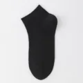 Chaussettes courtes respirantes d'été en filet noir classique pour femmes quotidien - Taille unique / Noir