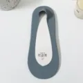 Ice silk invisible boat socks for women, summer thin anti-slip shallow mouth socks. - One Size / Blue