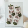 Süße Katzen transparente Glassocken für Damen, dünne atmungsaktive modische Sommersocken. - Katze / Grün
