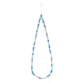 Colorful candy bead phone charm detail, Y2K aesthetic acrylic beads phone lanyard string. - Colorful Faceted Style (SL2111) / Blue Pink Purple White (SL2111)