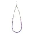 Candy Color Y2K Beaded Phone Lanyard Colorful Rainbow Bead Strap Mobile Phone Chain Accessory - Multi-faceted Cut Style (SL2109) / Light Purple Grey Tone (SL2109)