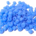 Blaue große Lochperlen Basteln DIY Schmuck Zubehör für Armband Halskette Handwerk 10Stk - 10er Pack / Hellblauer Stil (PJ152)