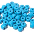 Blaue große Lochperlen DIY Zubehör für handgemachte Armbänder und Halsketten Großhandel. - 10er Pack / Hellblauer Stil (PJ145)