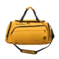 Yellow travel duffel bag, large capacity gym bag with shoulder strap for sports and short trips - Yellow