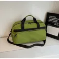 Large capacity green travel duffel bag lightweight waterproof gym bag for women and men - Green