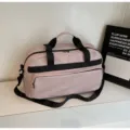 Large capacity travel duffel bag for women lightweight waterproof fitness gym luggage bag pink. - Purple