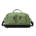 Green travel duffel bag sports fitness gym bag with multi pockets and shoe compartment. - 45*27*25 / Green