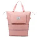Sac de Voyage Rose Grande Capacite Impermeable Pliable Leger Sac Cabas Rangement Voyage - Rose