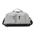 Gray travel duffel bag with bottom compartment, multi-pocket gym and fitness luggage bag. - 45*27*25 / Gray