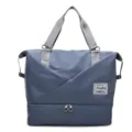 Blue travel duffel bag large capacity fitness gym bag waterproof weekend overnight bag for women - Blue