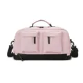 Pink black travel duffel bag with multi pockets and dry wet separation for gym and sports fitness. - 45*27*25 / Pink