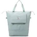 Sac de voyage pliable vert clair, grand sac cabas étanche pour femme et bagage. - Vert clair