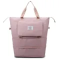 Grand sac de voyage pliable rose, cabas de voyage imperméable en nylon pour femmes. - Rose Sakura