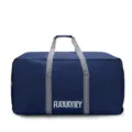 Large capacity navy blue oxford cloth travel duffel bag, durable moving luggage storage bag. - Dark Blue