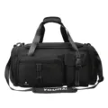 Large capacity black travel duffel bag for men and women, multi-pocket sports gym fitness bag. - 54*25.5*27 / Black