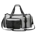 Light grey large capacity travel duffel bag for sports, gym, commute and short business trips. - 54*25.5*27 / Gray