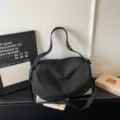 Black Large Capacity Gym Bag Lightweight Sports Travel Handbag for Women and Trips - Black