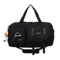 Multifunctional travel duffel bag for men and women, large capacity fitness gym bag. - With Pendant / Black