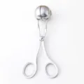Stainless steel meatball maker spoon kitchen cooking tool for DIY fish meat ball making. - S