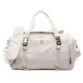 Lightweight travel gym duffel bag with wet dry separation and large capacity for daily sports. - Off White