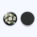 Floral vinyl record crystal glass fridge magnet soft magnetic sticker for decor 30mm - Botanical Floral Record Style (JY9702-12) / Diameter 30MM
