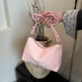 Rosa Schlangenleder Schulter-Achseltasche für Damen, stilvolle Pendlerhandtasche. - Rosa
