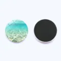 Round ocean wave crystal glass fridge magnet 25mm whiteboards home decor sticker variant - Style 5