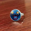 Cartoon Monster Pattern Adjustable Open Ring Cute Anime Style Finger Jewelry Gift Top - Style 12 (JY9654-12) / Adjustable Open