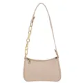Schicke beige Damen Umhängetasche mit trendiger Steintextur und stilvollem Kettengriff. - Khaki