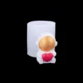 3D Astronaut Silicone Mold Cute Heart Figure Epoxy Resin Candle Plaster DIY Craft Tool - Heart Astronaut (A476)