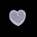 Moule en silicone en forme de coeur avec texture diamant pour pendentifs de bijoux DIY. - 7# Coeur (A567)