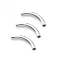 Titanium body piercing curved barbell internal thread replacement parts for lip nose tongue ring - Internal Thread Curved Bar / 1.2*8mm