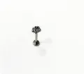 Titanium steel labret stud with cute paw print top, fashion body piercing jewelry for daily wear. - Cat Paw (Style 4) / 1.2*8mm