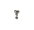 Labret in titanio con cuore fuso, perfetto per piercing corporei alla moda ed eleganti. - Cuore Fusione (Stile 6) / 1.2*8mm