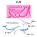 Moule en silicone baleine pour decoration de gateau fondant chocolat patisserie outils - Rose