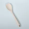 Beige silicone kitchen spatula, heat-resistant cooking spoon for salad mixing and daily home use - Khaki