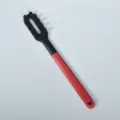 Silikon Nudelheber hitzebestaendig Spaghetti Loeffel Kuechenhelfer Kochloeffel - Flacher Griff Pastaserver / Rot
