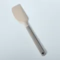 Spatule en silicone à poignée bicolore pour la pâtisserie, la cuisine et le lissage, gris. - Spatule-racloir en silicone kaki avec manche plat en plastique