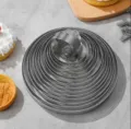 Stainless steel perforated tart ring set, nesting sizes for professional baking mousse and tarts. - 5cm / Perforated 0.8 Thick 430 Round Tart Ring (Standard)