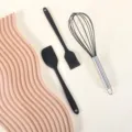 Ensemble de 3 spatules en silicone ustensiles de pâtisserie avec fouet et pinceau. - Ensemble de pâtisserie 3 pièces noir D