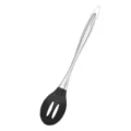 Stainless steel silicone slotted spoon kitchen cooking utensil nonstick cookware tool new - Skimmer / Black