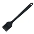 Black silicone basting brush for kitchen baking and BBQ oil brushing, heat resistant tool. - 86g Black One-Piece Silicone Brush (Thickened Premium)