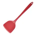 Roter einteiliger Silikon-Pfannenwender für Antihaft-Kochgeschirr, hitzebeständiges Küchenutensil. - Pfannenwender / 95.00g / Rot